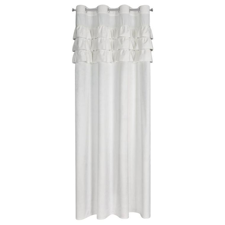 Eurofirany, zasłona zaciemniająca gotowa, Sami, 140-250 cm, biały