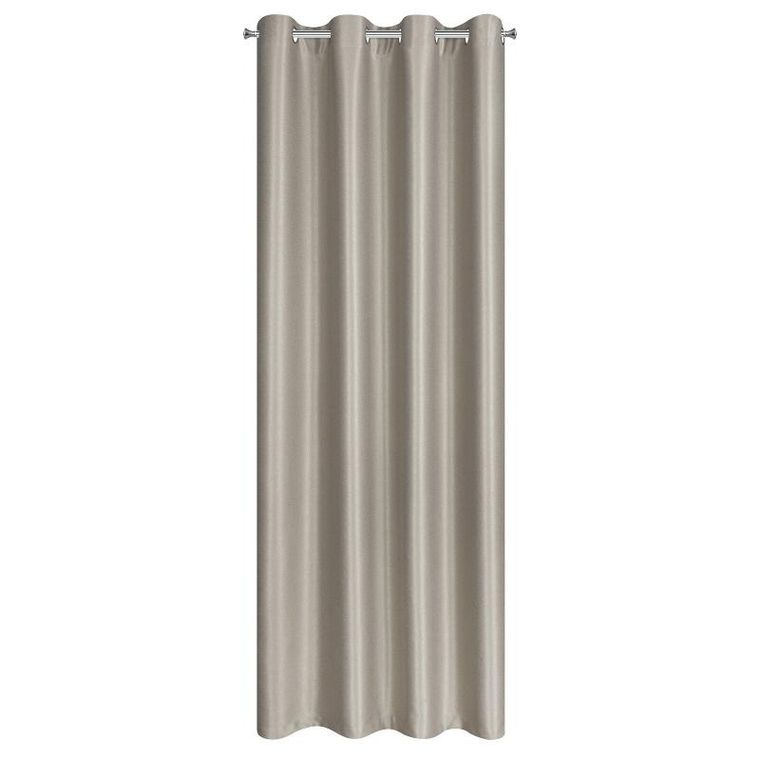 Eurofirany, zasłona zaciemniająca gotowa, Selina, 140-250 cm, ciemno beżowy