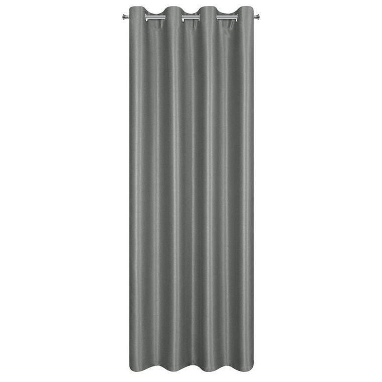 Eurofirany, zasłona zaciemniająca gotowa, Selina, 140-250 cm, stalowy