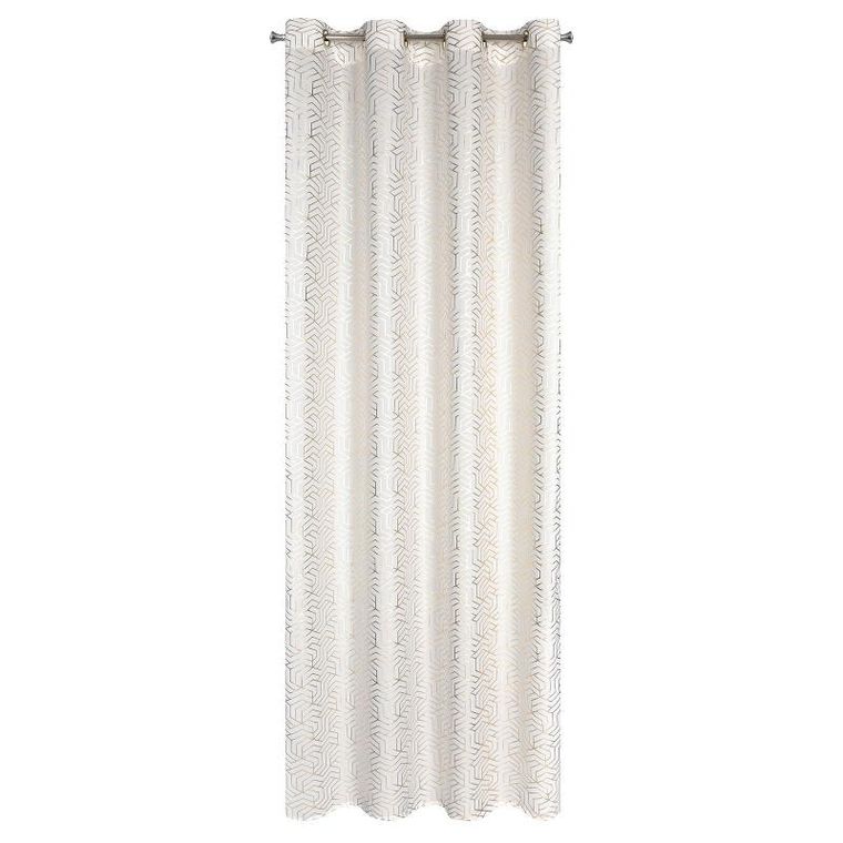 Eurofirany, zasłona zaciemniająca gotowa, Semi, 140-250 cm, biały