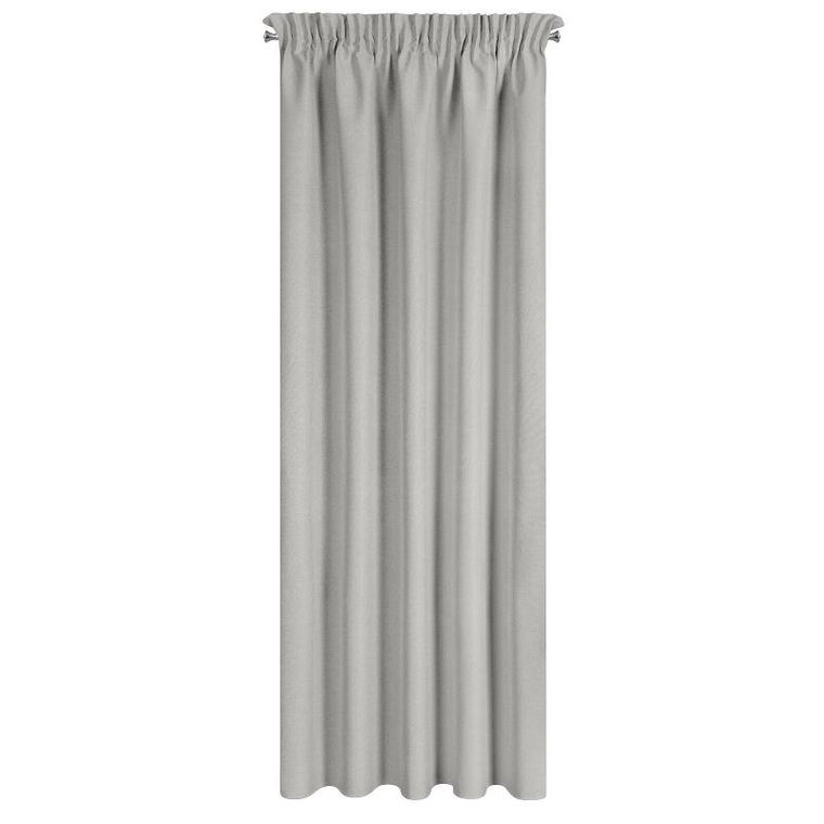 Eurofirany, zasłona zaciemniająca gotowa, Suzan, na taśmie, 135-270 cm, beżowy