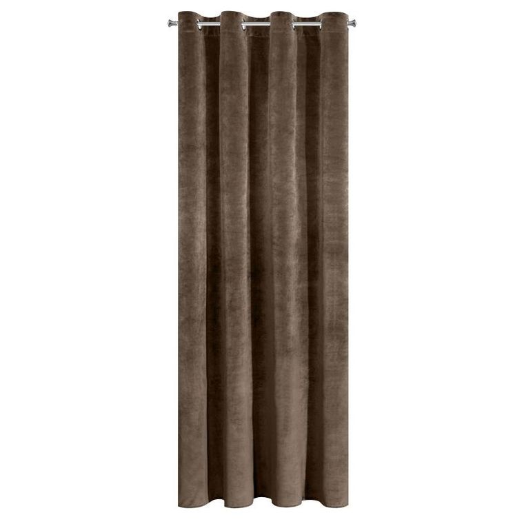 Eurofirany, zasłona zaciemniająca gotowa, Villa, 140-250 cm, brązowy