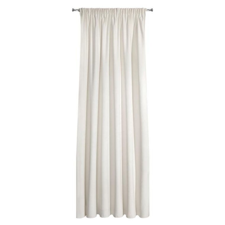 Eurofirany, zasłona zaciemniająca gotowa, Villa, na taśmie, 140-270 cm, kremowy