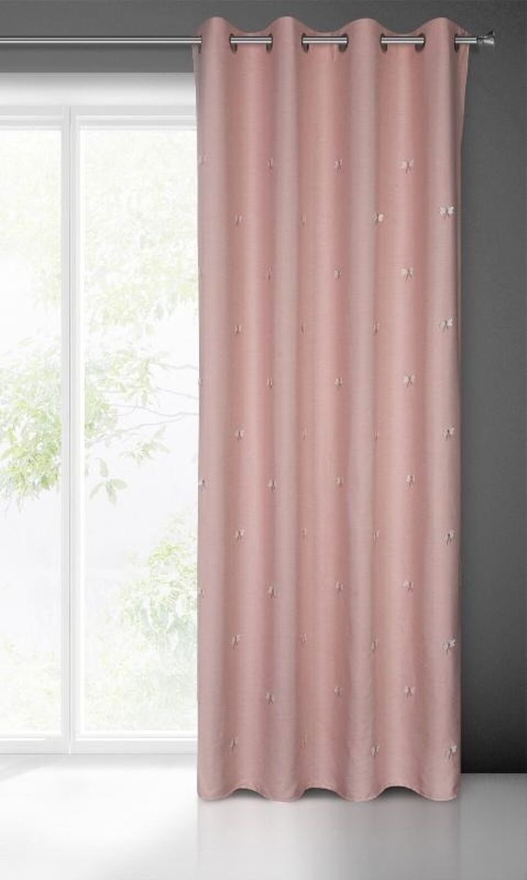 Eurofirany, zasłona zaciemniająca gotowa, Wendy, 140-250 cm, różowy