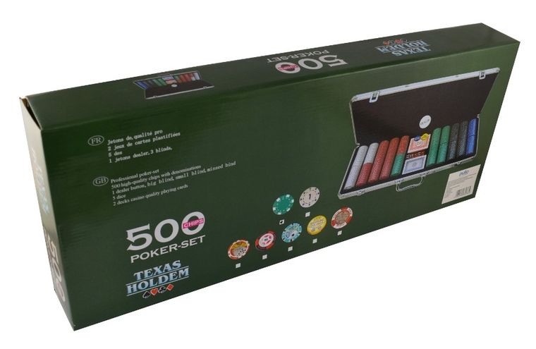 Evergreen, zestaw do pokera, 500 żetonów