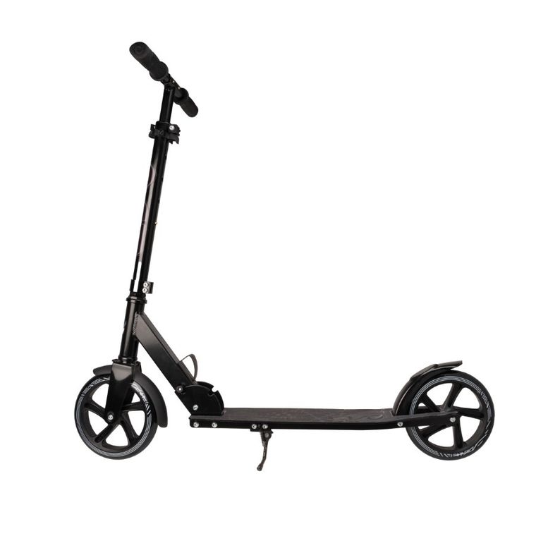 EVO, Flexi Max 200, hulajnoga miejska, czarna ze stopką i paskiem