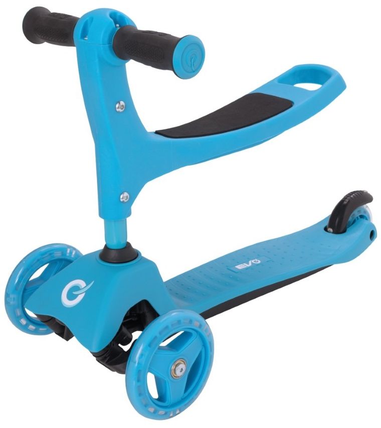 EVO, jeździk i hulajnoga 2w1, jasnoniebieska