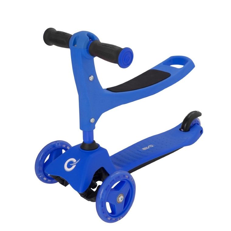 EVO, jeździk i hulajnoga 2w1, niebieska