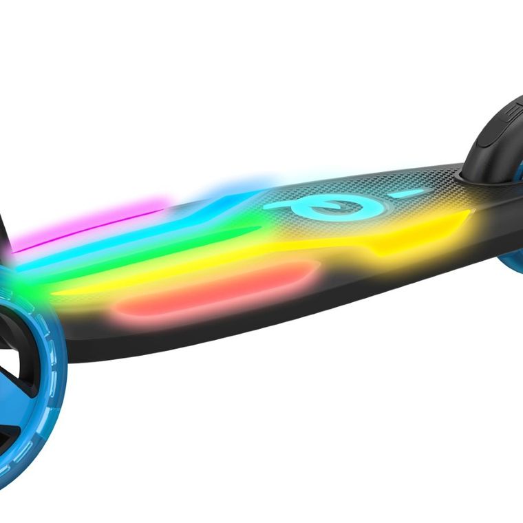 EVO, Rainbow Blast, hulajnoga, trójkołowa, błękitna