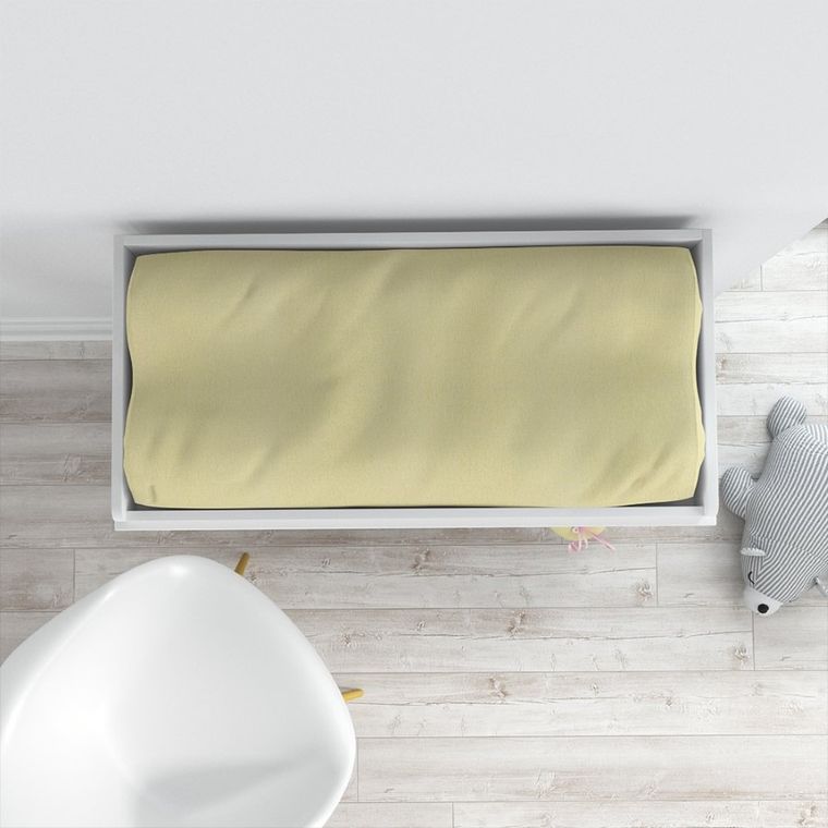 Ewa Klucze Eevi, pokrowiec na przewijak, frotte, żółty, 70-50 cm