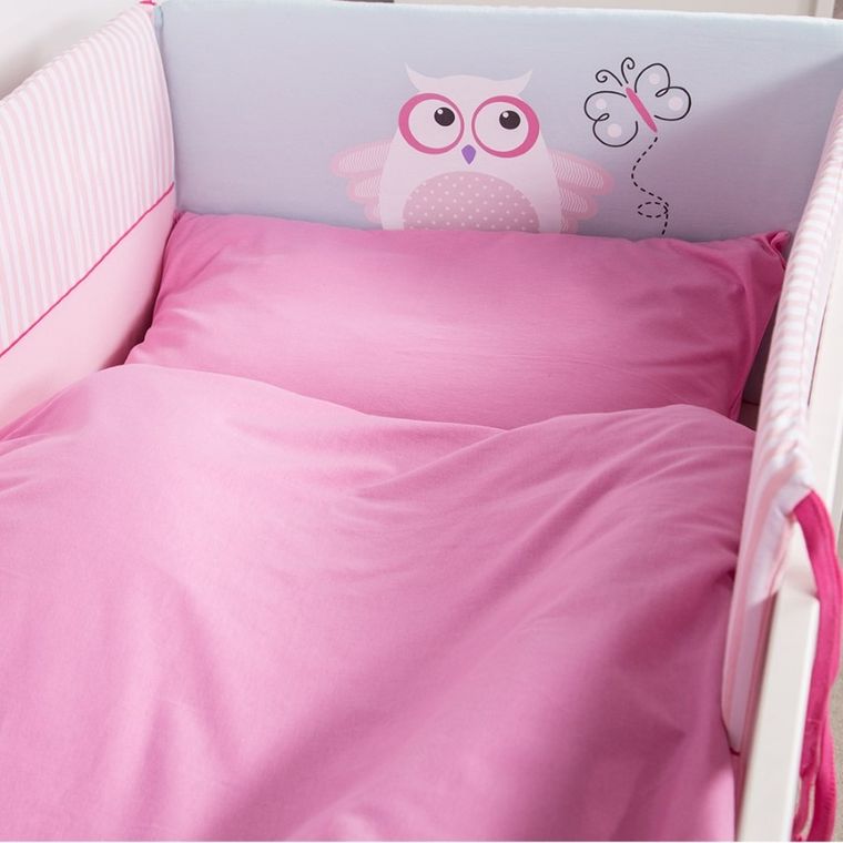 Ewa Klucze Eevi, Zwierzaki, Sowa, 3-częściowy komplet pościeli, 100-135 cm