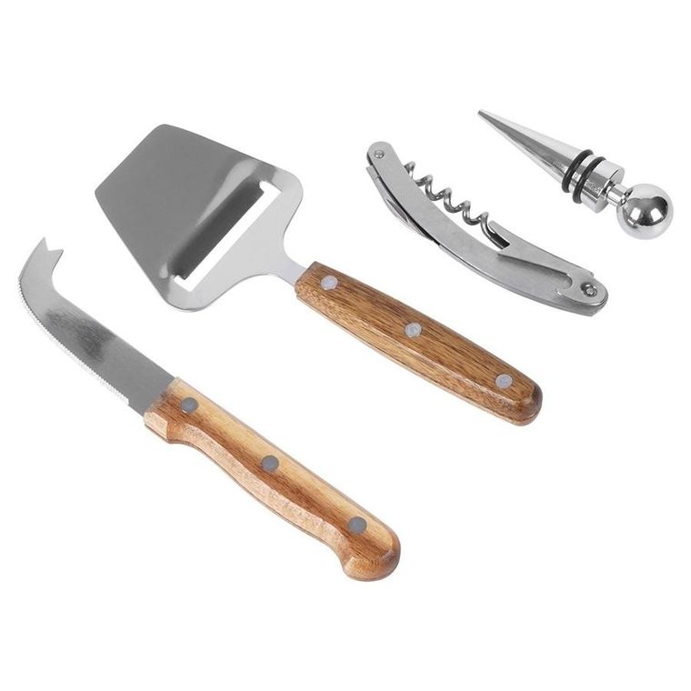 Excellent Houseware, akcesoria do wina i serów, 4 elementy