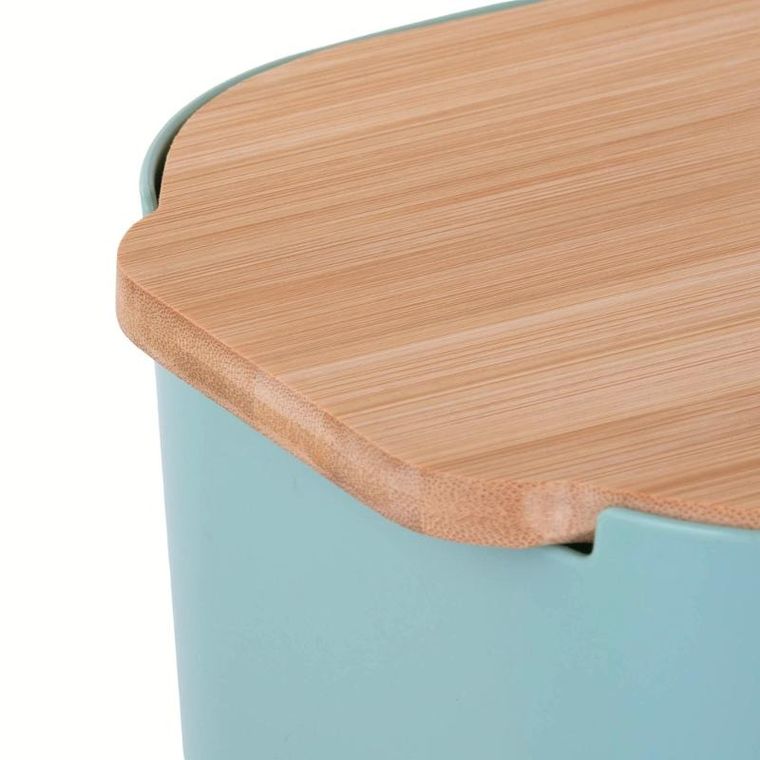 Excellent Houseware, chlebak z bambusową pokrywką, 33-18,5-12 cm