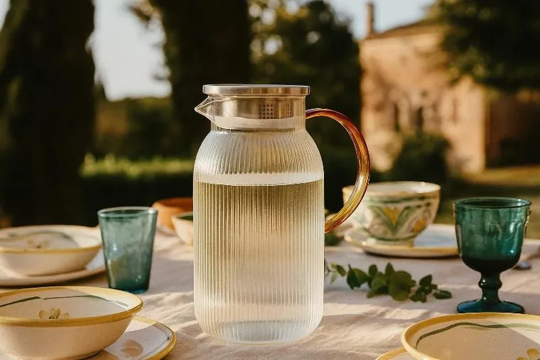 Excellent Houseware, dzbanek do herbaty, szklany, Poko, 1,5l