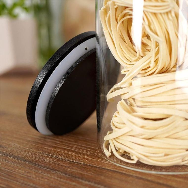 Excellent Houseware, pojemnik kuchenny szklany z uszczelką, zamykany, 1050 ml