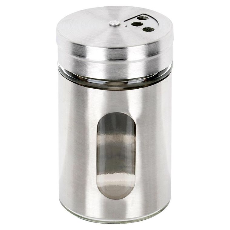 Excellent Houseware, pojemnik na przyprawy z sitkiem, szklany, 100 ml