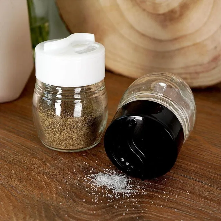 Excellent Houseware, solniczka i pieprzniczka szklana, 2 szt.