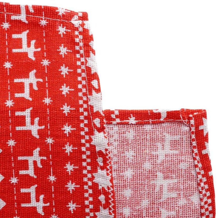 Excellent Houseware, świąteczny obrus na stół, prostokątny czerwony, 130-180 cm