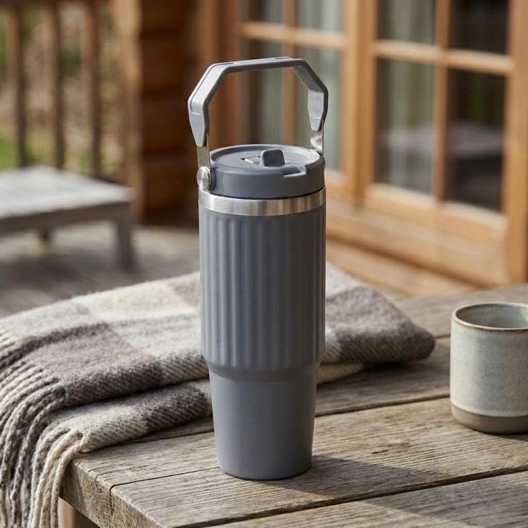 Excellent Houseware, Varmö, termos stalowy z uchwytem, 900 ml