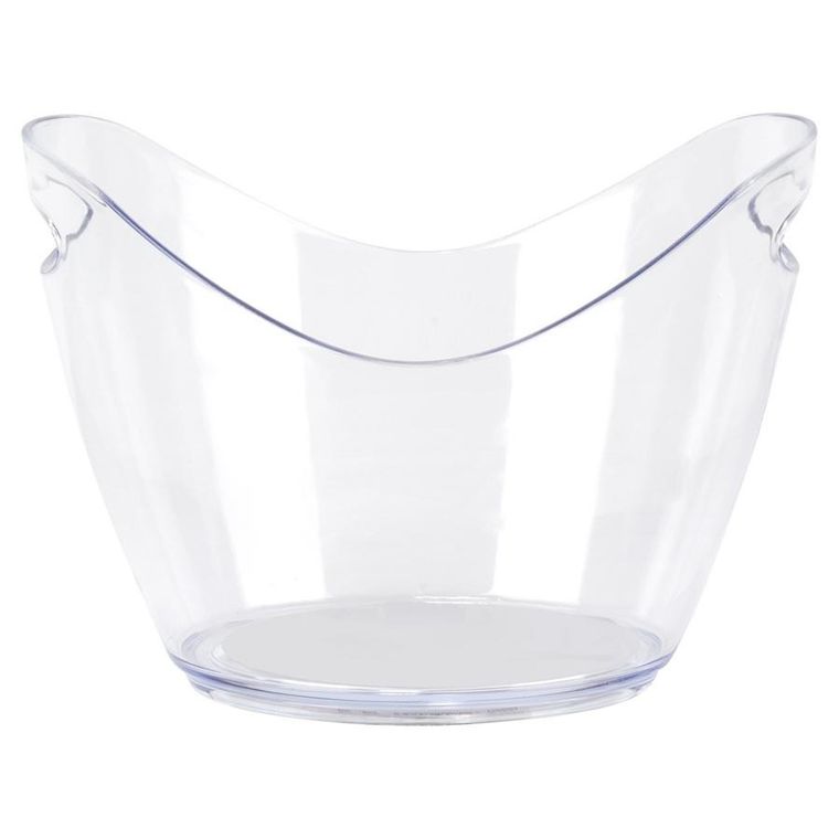 Excellent Houseware, wiaderko do lodu, plastikowe, przezroczyste, 4l