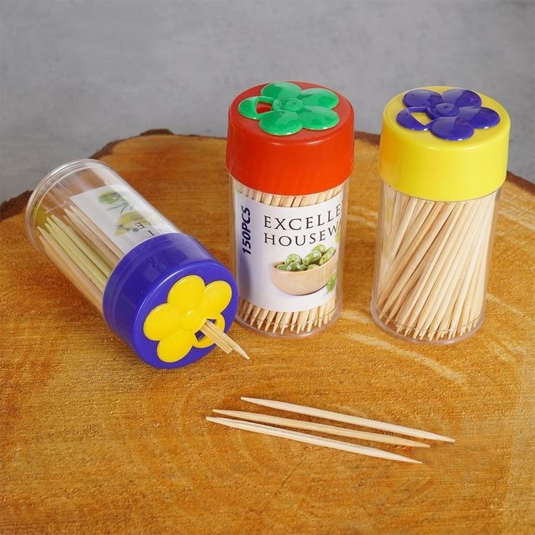 Excellent Houseware, wykałaczki bambusowe, 3-150 szt.