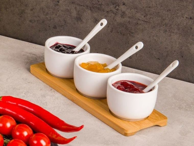 Excellent Houseware, zestaw do przekąsek, dressingów i przystawek, 7 elementów