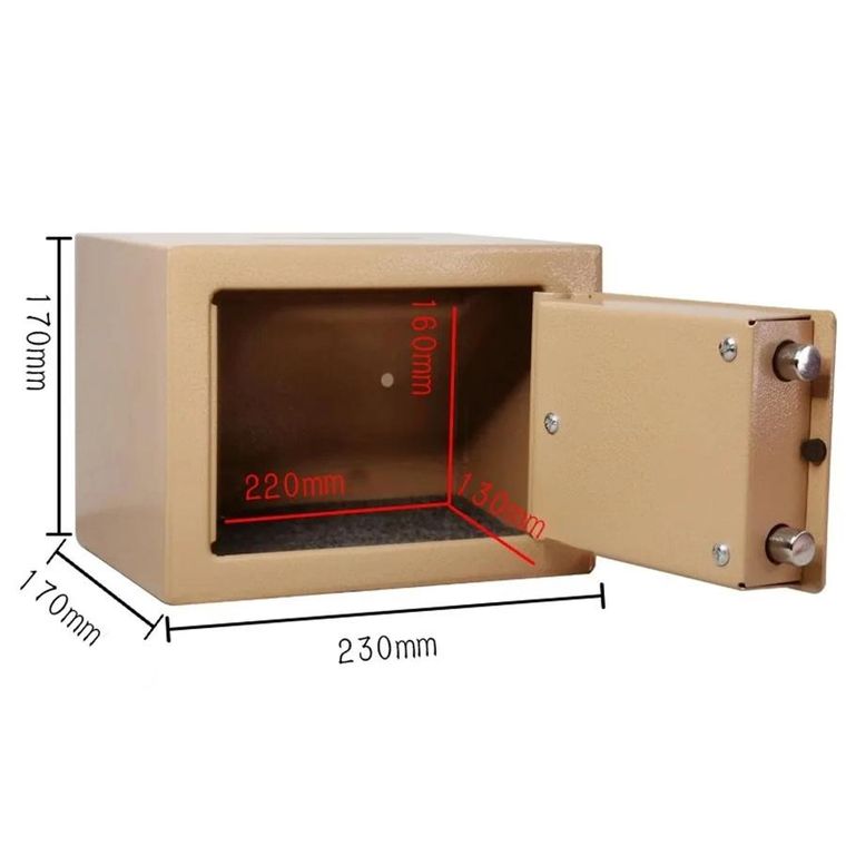 Extralink Home, sejf, złoty, S-404