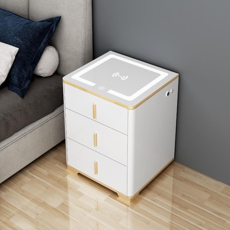 Extralink, Lock Star, sejf elektroniczny, szafka nocna z ładowaniem indukcyjnym