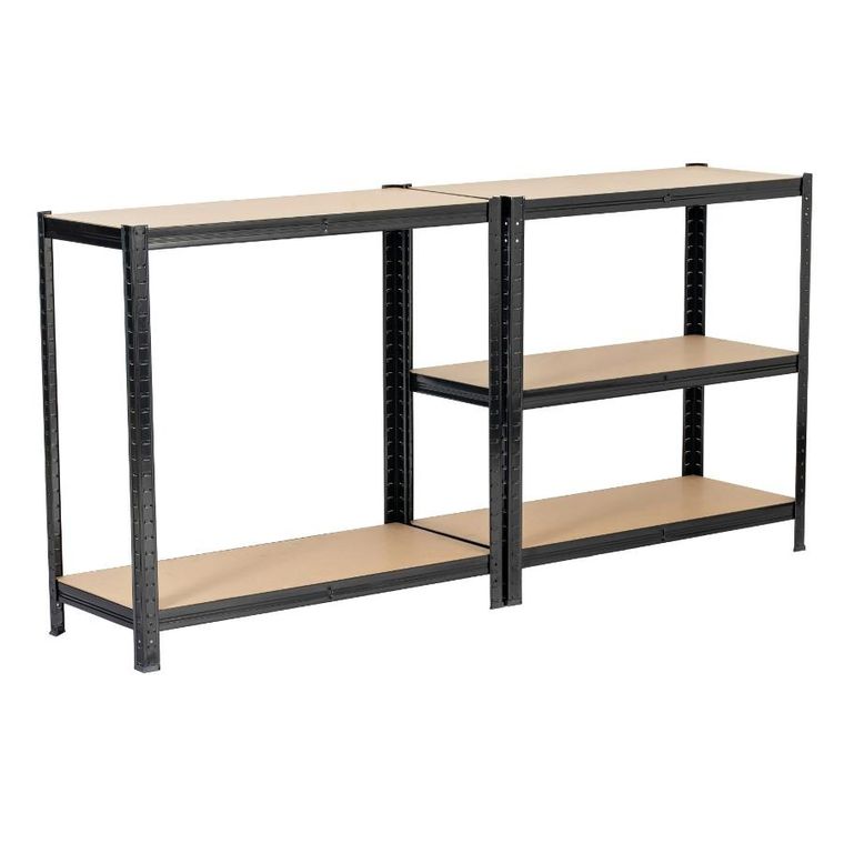 Extralink, regał magazynowy, metalowy, czarny, 180-90-40 cm