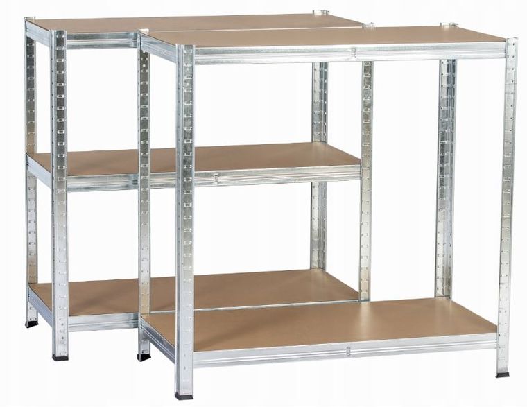 Extralink, regał magazynowy, metalowy, srebrny, 220-90-40 cm