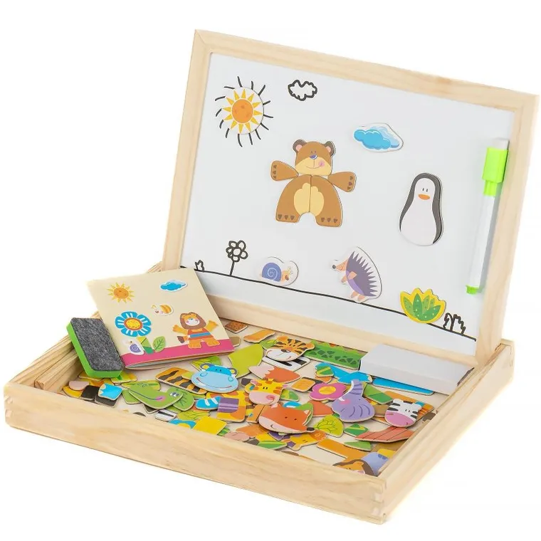 Extralink Toys, tablica dwustronna, magnetyczna, kredowa