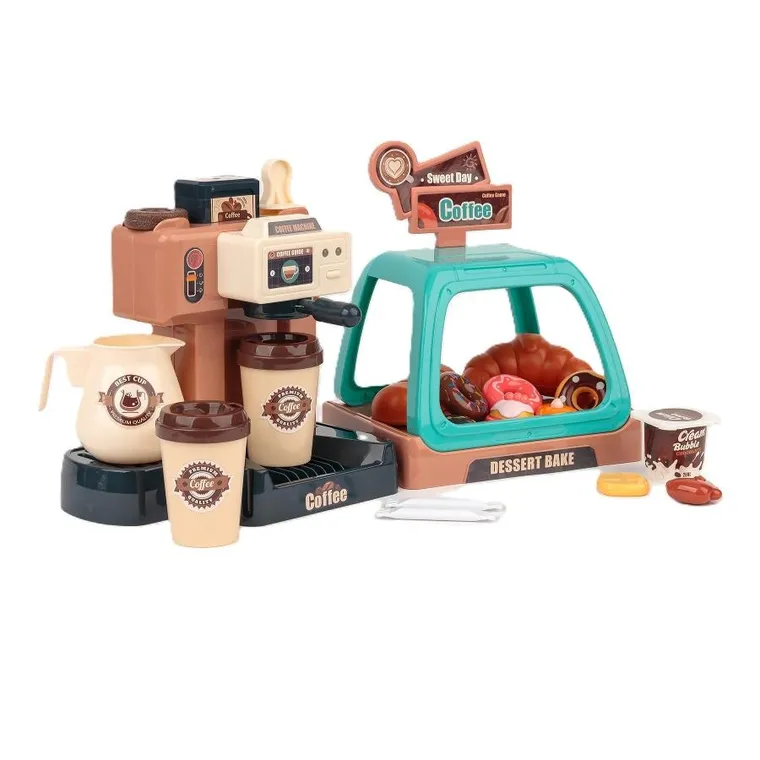 Extralink Toys, zestaw baristy, interaktywny, kawiarnia i cukiernia, 40 elementów
