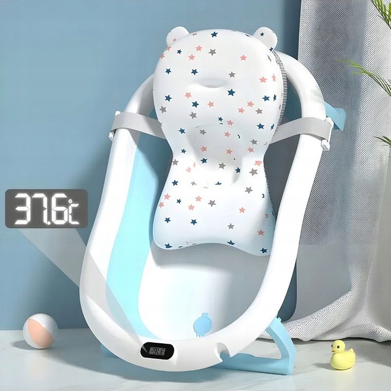 Extralink, wanienka z termometrem LED, niebieska