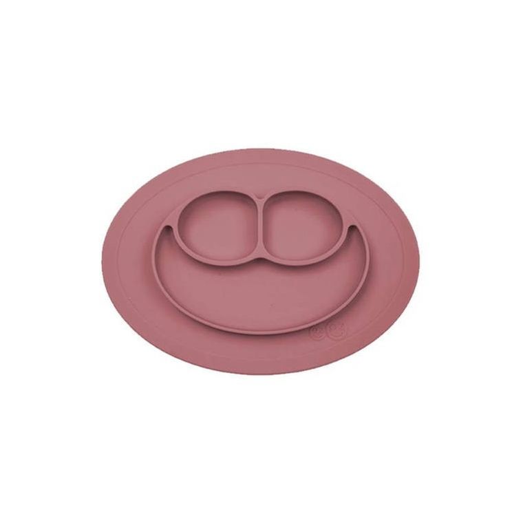 Ezpz, Mini Mat, silikonowy talerzyk z podkładką, mały, 2w1, mauve