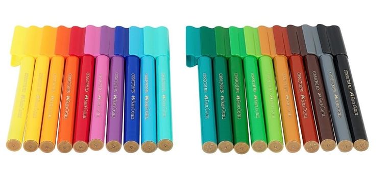 Faber Castell, Connector, flamastry, dinozaury, 20 kolorów