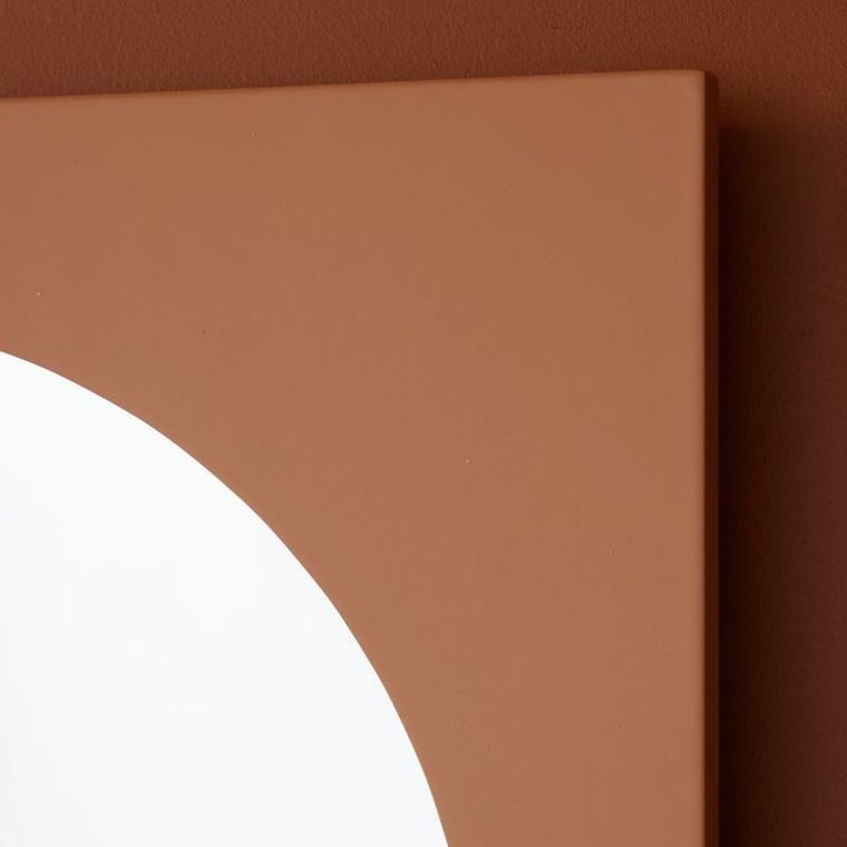 Factory, Moka, lustro owalne z pogrubioną ramą, 43-73 cm