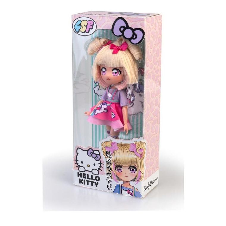 Famosa, Hello Kitty, lalka modowa, blond, 19,5 cm