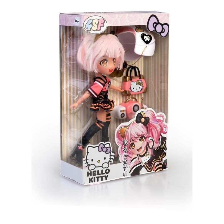 Famosa, Hello Kitty, lalka modowa, golden diva, 19,5 cm