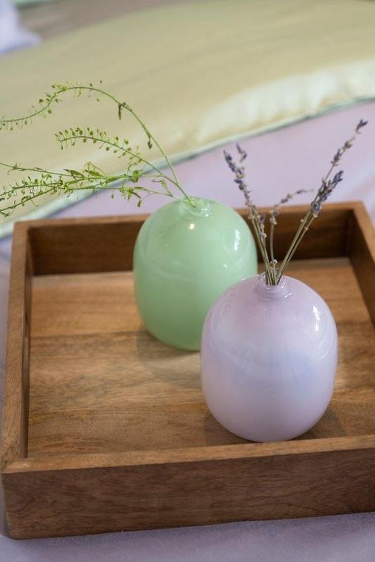 Fanni K, szklany wazon w pastelowym kolorze, Crocus, 12,5 cm