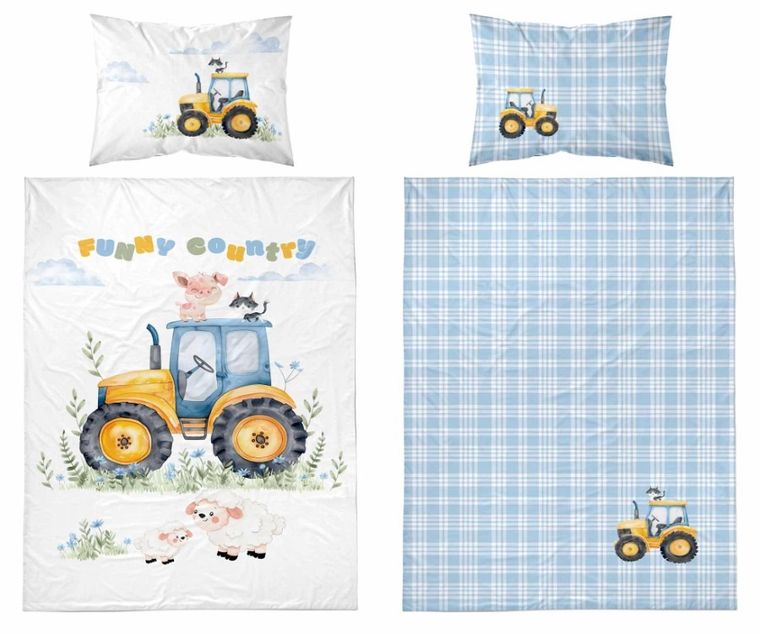 Farma, 2-częściowy komplet pościeli dziecięcej, 90-120 cm