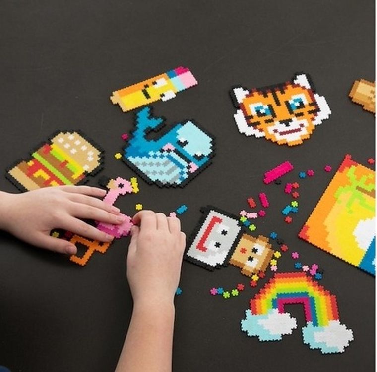 Fat Brain Toy Co, Jixelz, Puzzelki Pixelki, Mega Zestaw Kreatora, puzzle, 3000 elementów