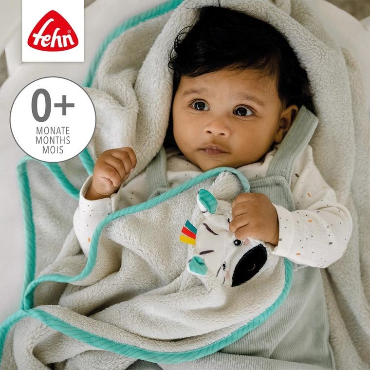 Fehn, DoBabyDoo, kocyk zebra z gryzakiem