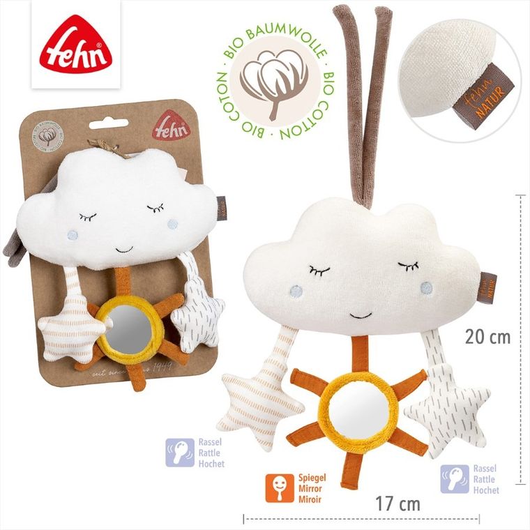 Fehn, Natura 2, zawieszka, maskotka z grzechotką, chmurka