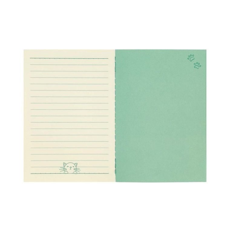 Felines, Koty, mały zeszyt, Feline Fine, zielona, 1 szt.