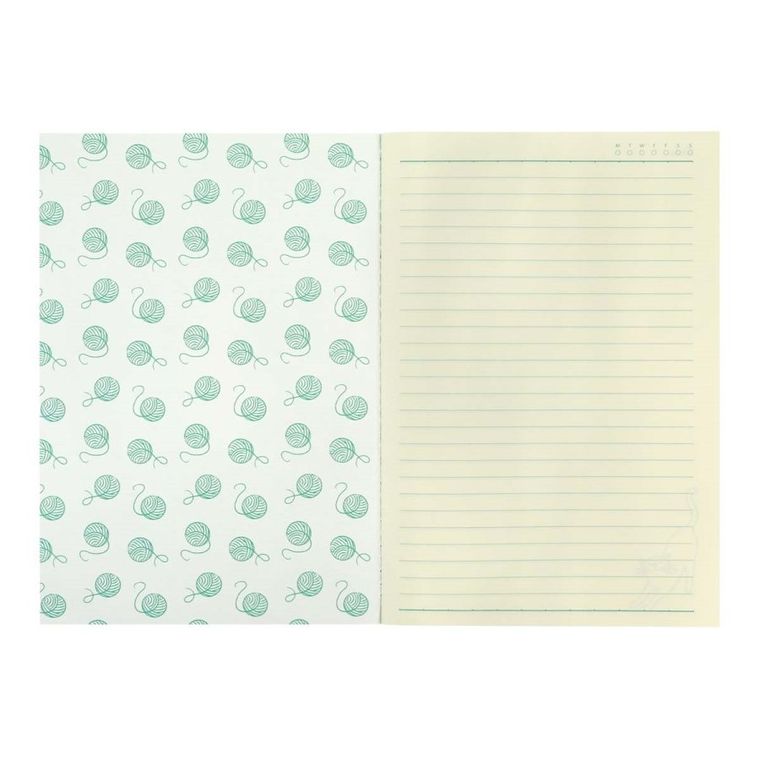 Felines, Koty, średni zeszyt, Feline Fine, Bold Green, 1 szt.