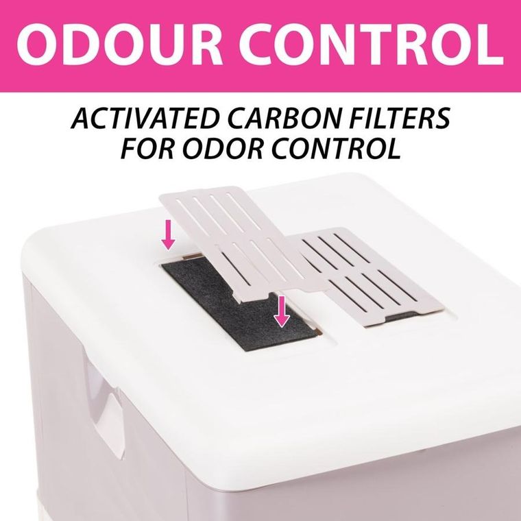 Ferplast, Sahara, kuweta dla kota, szaro-różowa