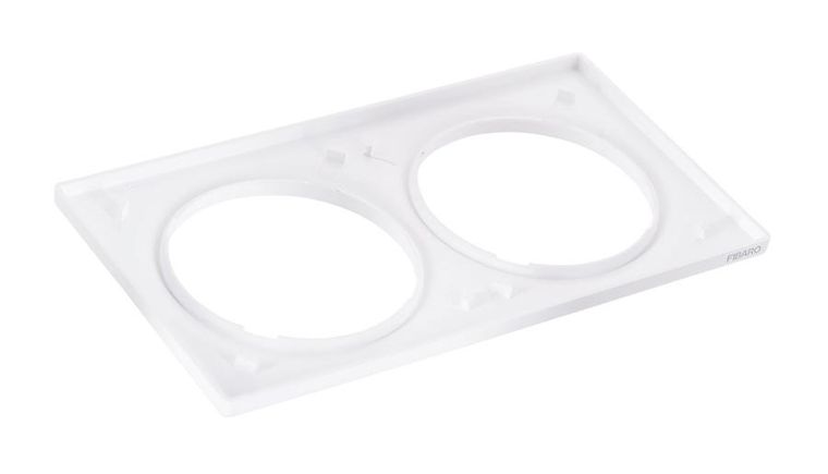 Fibaro, podwójna ramka ozdobna, biała