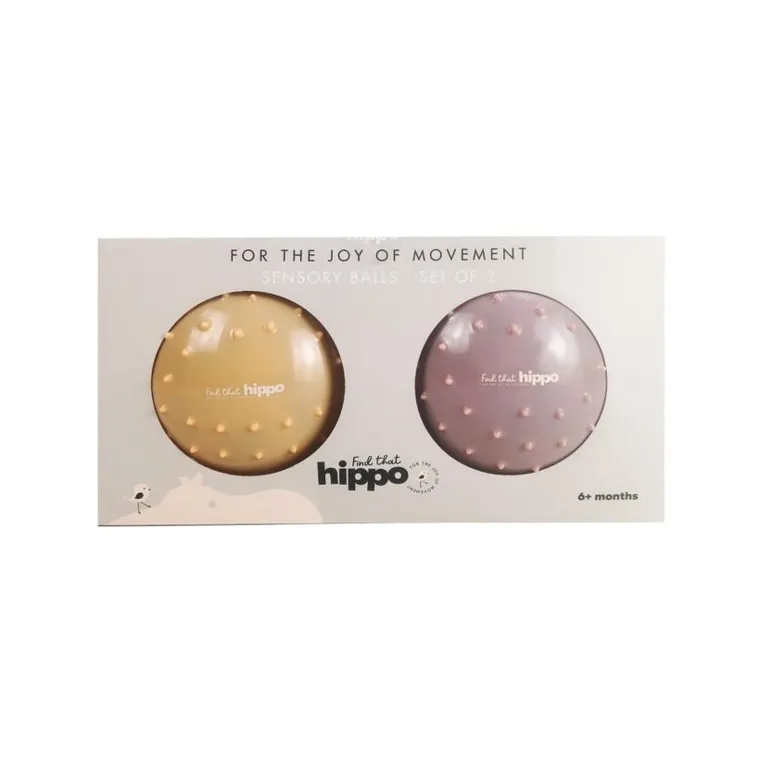 Find that Hippo, Sun, piłki sensoryczne, 2 szt.