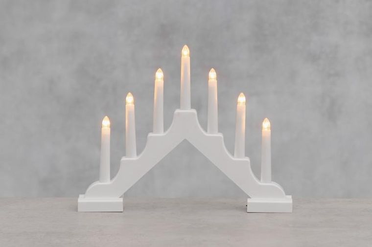 Finnlumor, świecznik adwentowy LED, 7 lampek, 29 cm