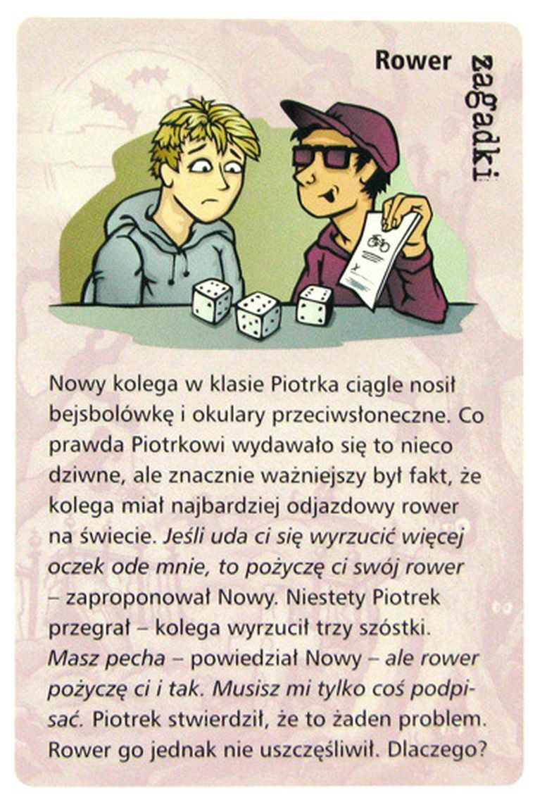 Fioletowe historie, 50 mistycznych zagadek, gra karciana